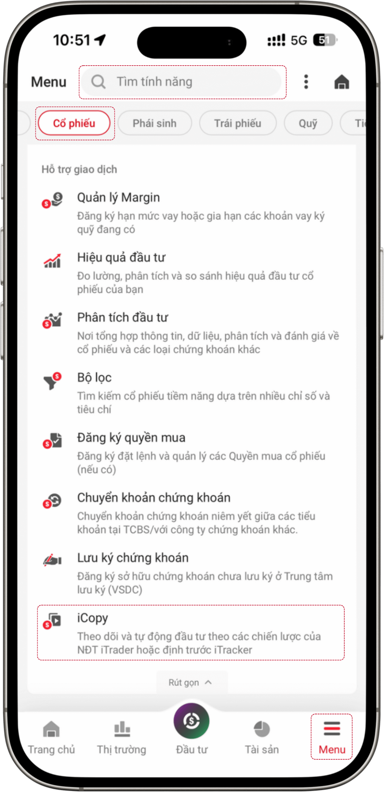 Tính năng iCopy - Đăng nhập